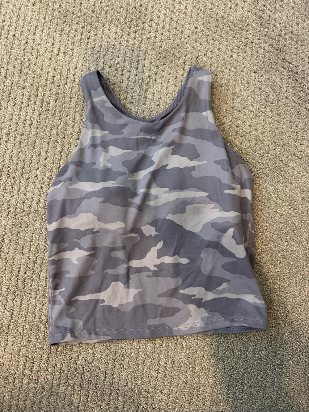 Athleta Girls Gray Camo Athletic Tank Top